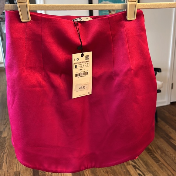 NWT Zara Satin Effect Mini Skirt - Picture 5 of 5